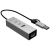 I-tec Hub metalowy usb-c/usb-a 3 2x usb-c/1x usb-a / 2.5glan