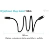 I-TEC USB-C Charging Cable 1.8m supports USB Power Delivery iki 100 W