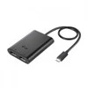 I-tec USB-C dviejų ekranų prievadų vaizdo adapteris su 2 ekranų prievadais, suderinamas su „Thunderbolt 3“ ir 4K „Ultra HD“.