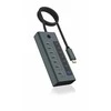 RaidSonic Icy box ib-hub1457-c31 usb 3.2 gen 1 (3.1 gen 1) type-c 10000 mbit/s mėlyna, pilka