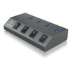 Icy Box 4 IB-HUB1405C Uosto centras USB 3.0