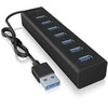RaidSonic „Icy Box IB-HUB1700-U3“ USB 3.2 kartos 1 (3.1 kartos 1) A tipo 5000 Mbit/s, juodas