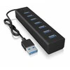 RaidSonic „Icy Box IB-HUB1700-U3“ USB 3.2 kartos 1 (3.1 kartos 1) A tipo 5000 Mbit/s, juodas