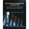 „Icy Box“ M.2 NVMe ir SATA USB 3.2 Gen 2 korpusas, 10 Gbit/s IB-1827MCP-C31
