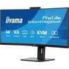 Monitorius „iiyama ProLite XCB3497WQSNPH-B1“ – 120 Hz | UWQHD | 34 colių | VA | 0,4 ms + „Norton Small Business“