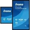 Monitorius „iiyama“ 43 colių interaktyvus daugiafunkcis ekranas su „Android 14“ operacine sistema, „Zero Gap Air Bonding“ – „DeepContrast PCAP“, 20 taškų jutikliniu ekranu