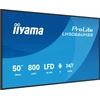 Monitorius iiyama LH5066UHSB-B1AG skaitmeninis ekranas Plokščias skydas Digital Signage 127 cm (50") LCD Wi-Fi 800 cd/m2 4K Ultra HD Juodas Integruotas procesorius Android 24/7