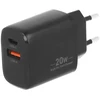 Įkroviklis Movano GaN 20W USB-C PD + USB-A (juodas)
