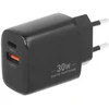 Įkroviklis Movano GaN 30W USB-C PD + USB-A (juodas)