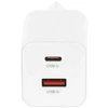 Įkroviklis Movano GaN 45W USB-C PD + USB-A (baltas)