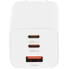 Įkroviklis Movano GaN 65W 2x USB-C PD + USB-A (baltas)
