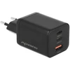 Įkroviklis Movano GaN 65W 2x USB-C PD + USB-A (juodas)