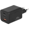 Įkroviklis Movano GaN 65W 2x USB-C PD + USB-A (juodas)