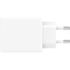 Sieninis įkroviklis 4smarts PDPlug Slim dvigubas 65W GaN 2xUSB-C baltos spalvos