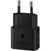 Įkroviklis samsung maitinimo adapteris 25w usb-c greitas įkrovimas 1m juodas