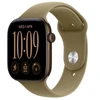Išmanusis laikrodis Apple Watch seria 12 gps, koperta 46 mm su aliuminio w kolorze ciemnego brązu, dirželis sportowy w kolorze oliwki - dydis s/m