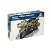 Italeri BMW R75 vokiečių karinis motociklas su lopšiu – 1:9 modelis 26,7 cm