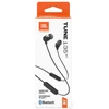 Jbl t135btblk ausinės į ausis įkišamos bluetooth, juoda