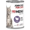 JOHN DOG 99 Menu kalakutiena – šlapias kačių maistas – 400g