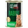 JOHN DOG For cats triušiena Mousse – šlapias kačių maistas – 400g