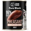 JOHN DOG Pure Juodas Fazanas – drėgnas ėdalas šunims – 800g