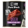 JOHN DOG Pure Juodas elnias – drėgnas ėdalas šunims – 800g