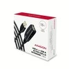 Axagon ADR-215 Aktyvus prailginimas USB 2.0 A-M > A-F laidas, 15 m ilgio. Maitinimo variantas.