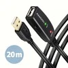 Axagon ADR-220 Aktyvus prailginimas USB 2.0 A-M > A-F laidas, 20 m ilgio. Maitinimo variantas.