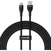„Baseus flash 2“ USB-USB C laidas 100 W, 2 m (juodas)