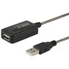 Kabelis savio cl-76 (usb 2.0 typu a m - usb 2.0 typu a f; 5m; spalva juoda)
