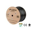 Lanberg UTP solid gel. cable, CU, cat. 6, 305m, Juodas