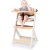 KINDERKRAFT maitinimo kėdutė su paminkštinimu ENOCK, juodas and baltas, KHENOC0PBLK0000