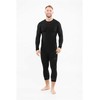 VIKING Gary 3/4 Set Bamboo men's underwear, dydis L, juodas