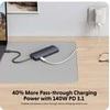 Hiper | „HyperDrive EcoSmart Gen.2“ universalus USB-C 10 viename šakotuvas su 140 W PD3.1 maitinimo šaltiniu | Ethernet LAN (RJ-45) jungtys 1 | HDMI jungtys kiekis 1