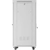 Free-standing rack cabinet 19" 32U 600x800 pilkas glass door LCD Lanberg (flat pack) V2