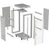 Lanberg Laisvai pastatoma stelažinė spintelė 19" 32U 600x800 pilkos spalvos stiklinės durys LCD F69EC (plokštos konstrukcijos) V2