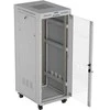 Free-standing rack cabinet 19" 32U 600x800 pilkas glass door LCD Lanberg (flat pack) V2