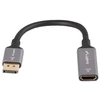 Lanberg adapter Displayport - HDMI 8K 20cm sidabrinė
