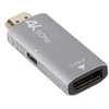 Lanberg Adapteris hdmi(m)-displayport(f)4k sidabrinė