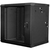 Lanberg Dviejų sekcijų prie sienos montuojama instaliacinė spintelė 19 colių 12u 600x600mm juoda