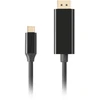 Lanberg kabelis usb-c(m)->displayport(m) 1m 4k 60hz juoda ca-cmdp-10cu-0010-bk