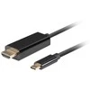 Lanberg kabelis usb-c(m)->hdmi(m) 1m 4k 60hz juoda ca-cmhd-10cu-0010-bk