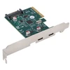 Lanberg PCI-Express X1 Card to 2X USB-C 3.2 GEN 2X1 Low profile | PCE-UC3-002