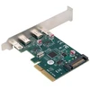 Lanberg PCI-Express X1 Card to 2X USB-C 3.2 GEN 2X1 Low profile | PCE-UC3-002