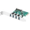 Lanberg karta pci-e x1 -> 4x usb-a 3.1 gen1 śledź low profile pce-us3-004
