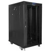 Lanberg Laisvai pastatoma spintelė 19 colių 22u 800x1000 stiklinės durys LCD (plokščia pakuotė) v2 juoda
