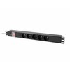 Lanberg Rack maitinimo lizdas PDU 19 colių 1u 16A 5x230V 2m juodas C14