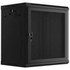 Pakabinama stelažo montavimo spinta 19" 12u 600x450 juodos Lanberg perforuotos durys (plokščia pakuotė)