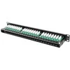 Patch panel lanberg ppu5-1048-b (1u; 19"; kat. 5e; 48xrj-45)