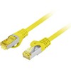 LANBERG Patchcord Cat.6A S/FTP LSZH CU 0.25m yellow